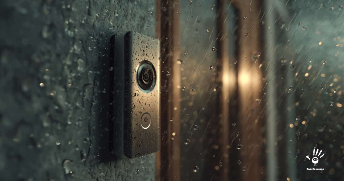 Campainha com Olho Mágico Digital Resistente à Água e Olho Mágico Digital